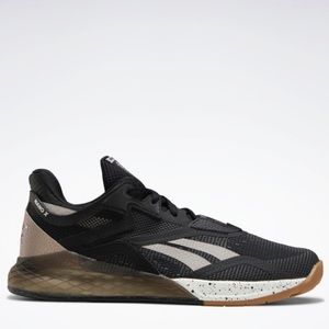 Reebok Nano X Black Moondust Metallic Chalk 6.5
